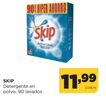 Alimerka Skip Detergente en Polvo, 90 Lavados oferta