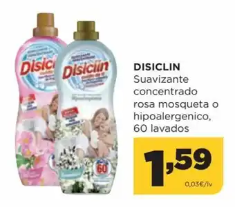 Alimerka Disiclin Suavizante Concentrado Rosa Mosqueta o Hipoalergenico, 60 Lavados oferta