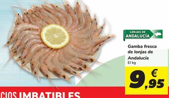 Carrefour Gamba fresca de lonjas de andalucía oferta