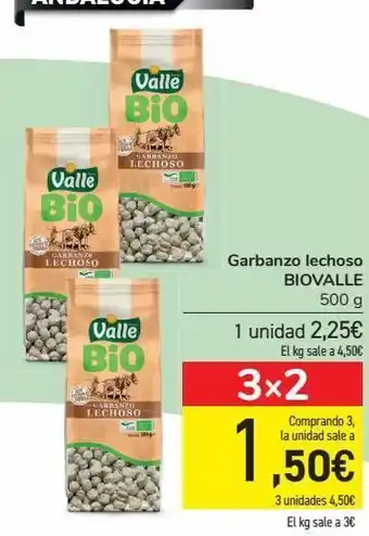 Carrefour Garbanzo lechoso biovalle oferta