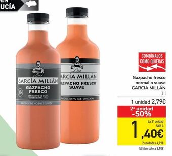 Carrefour Gazpacho fresco normal o suave garcía millán oferta