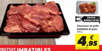 Carrefour Churrasco de pollo moreno plaza oferta