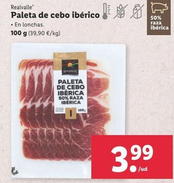 Lidl Paleta de cerdo realvalle oferta