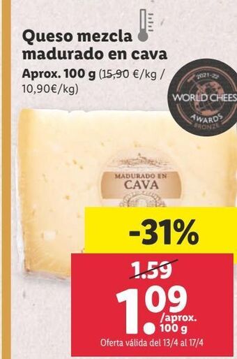 Lidl Queso mezcla oferta