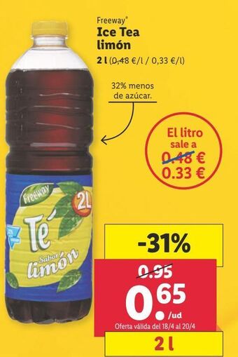 Lidl Refrescos freeway oferta