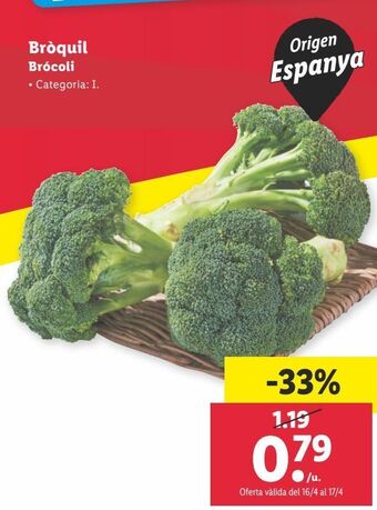 Lidl Brócoli oferta