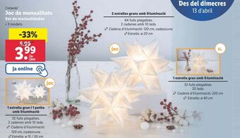 Lidl Manualidades crelando oferta