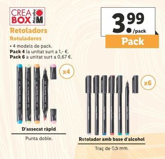 Lidl Rotuladores oferta