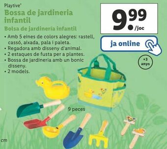 Lidl Herramientas de jardín playtive oferta