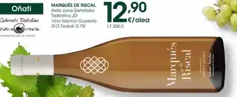 Eroski Marqués De Riscal Ardo Zuria Getariako Txakolina JD Vino Blanco Guetaria D.O. Txakoli, 0.75 l oferta