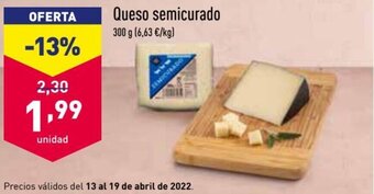 ALDI Queso Semicurado 300 g oferta