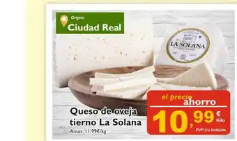 Supermercados La Despensa Queso ce oveja tierno La Solana oferta