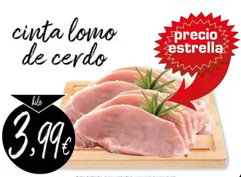 Supermercados Piedra cinta lomo de cerdo oferta