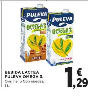 El Corte Inglés Bebida Lactea Puleva Omega 3 1L oferta