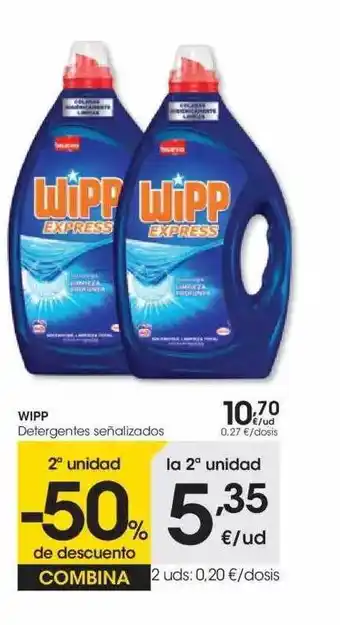 Eroski Wipp Detergente Señalizados oferta