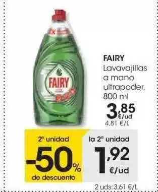 Eroski Fairy Lavavajillas A Mano Ultrapoder 800ml oferta