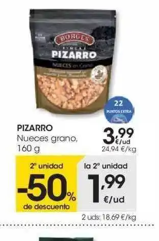 Eroski Pizarro Nueces Grano 160g oferta