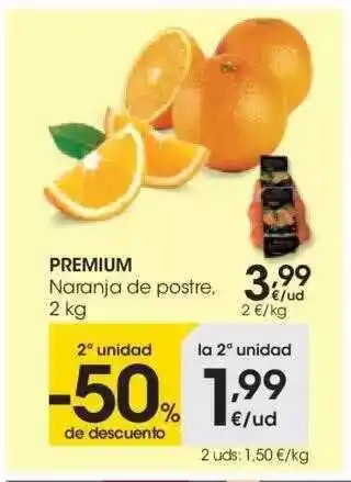 Eroski Premium Naranja De Postre 2kg oferta