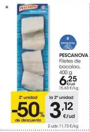 Eroski Pescanova Filetes De Bacalao 400g oferta