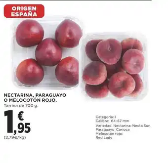Supercor Exprés Nectarina Paraguayo O Melocotón Rojo 700g oferta