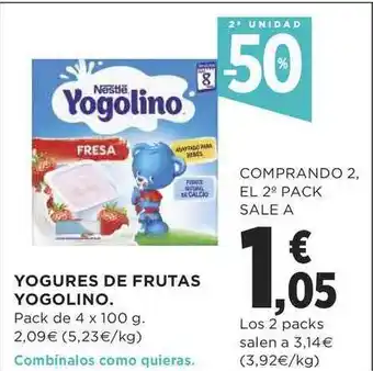 Supercor Exprés Yogures De Frutas Yogolino oferta
