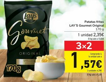 Carrefour Patatas fritas lay's gourmet original oferta