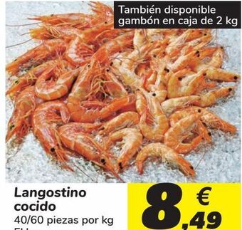 Carrefour Langostino cocido oferta