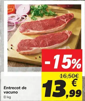 Carrefour Entrecot de vacuno oferta