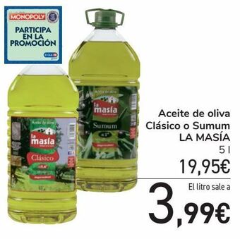 Carrefour Aceite de oliva clásico o sumum la masía oferta