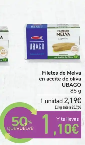 Carrefour Filetes de melva en aceite de oliva ubago oferta