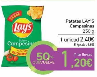 Carrefour Patatas lay`s campesinas oferta