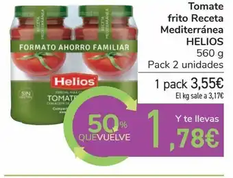 Carrefour Tomate frito receta mediterránea helios oferta