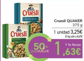 Carrefour Cruesli quaker oferta