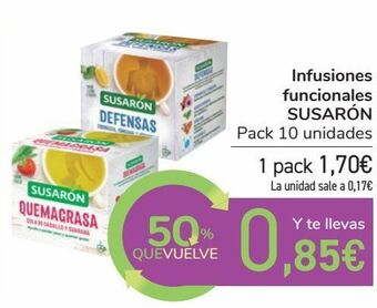 Carrefour Infusiones funcionales susarón oferta