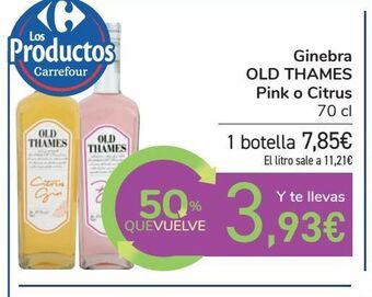 Carrefour Ginebra old thames pink o citrus oferta