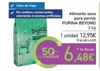 Carrefour Alimento seco para perros purina beyond oferta