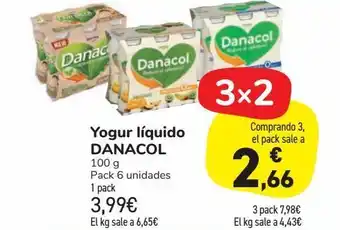 Carrefour Market Yogur líquido danacol oferta