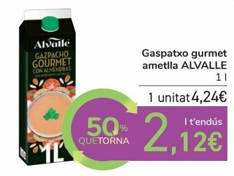 Carrefour Gazpacho gourmet almendra alvalle oferta