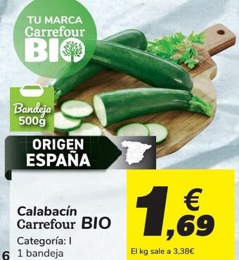 Carrefour Calabacín carrefour bio oferta