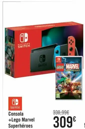 Carrefour Consola + lego marvel superhéroes oferta