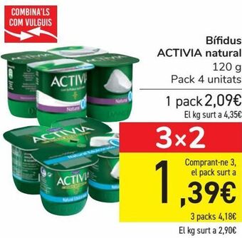 Carrefour Bífidus activia natural oferta