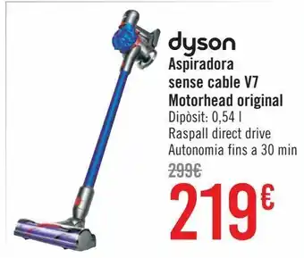 Carrefour Dyson aspirador sin cable v7 motorhead original oferta