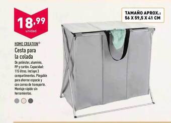 ALDI Home Creation Cesta Para La Colada oferta