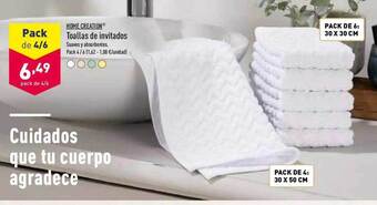ALDI Home Creation Toallas De Invitados oferta