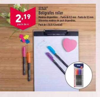 ALDI Stylex Boligrafos Roller oferta