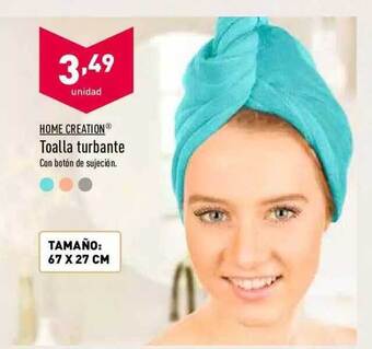 ALDI Home Creation Toalla Turbante oferta