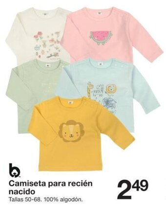 Zeeman Camiseta para recién nacido oferta