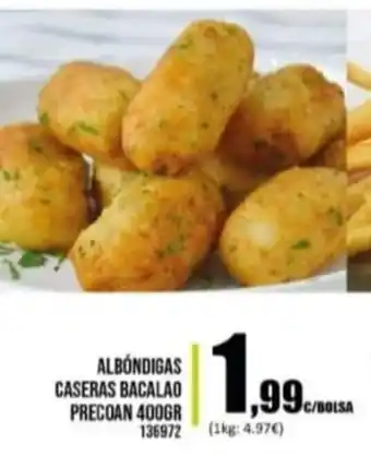 Family Cash Albóndigas Caseras Bacalao Precoan 400Gr 136972 oferta