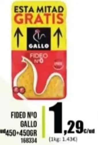Family Cash Fideo N°O Gallo 450+450Gr 168334 oferta