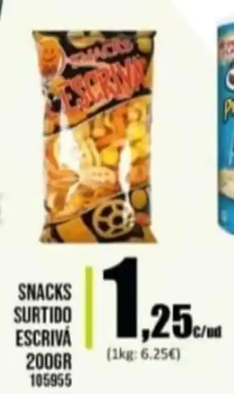 Family Cash Snacks Surtido Escriva 200 gr oferta